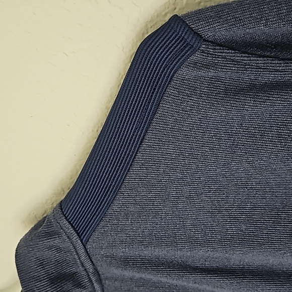 Under Armour Men's Coldgear 1/4 Zip Pullover Long Sleeve Sweater Navy Blue L - Picture 8 of 9